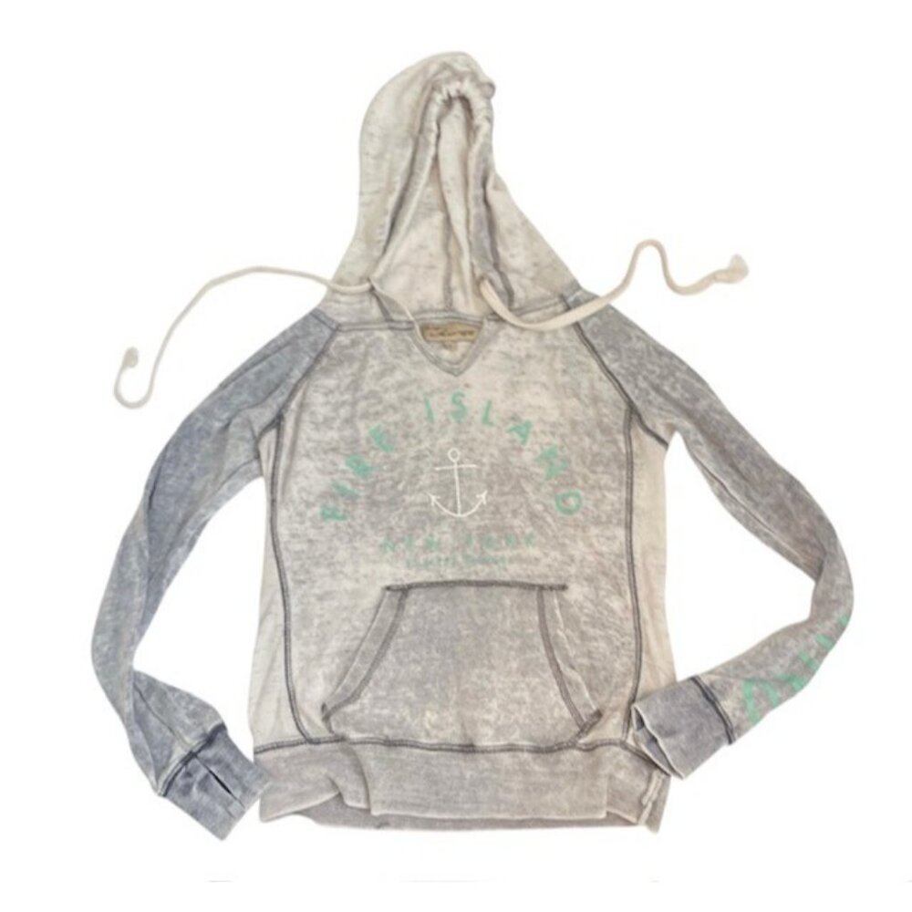 Vintage Havana Fire Island Hoodie S Acid Wash Thumbhole Sweatshirt